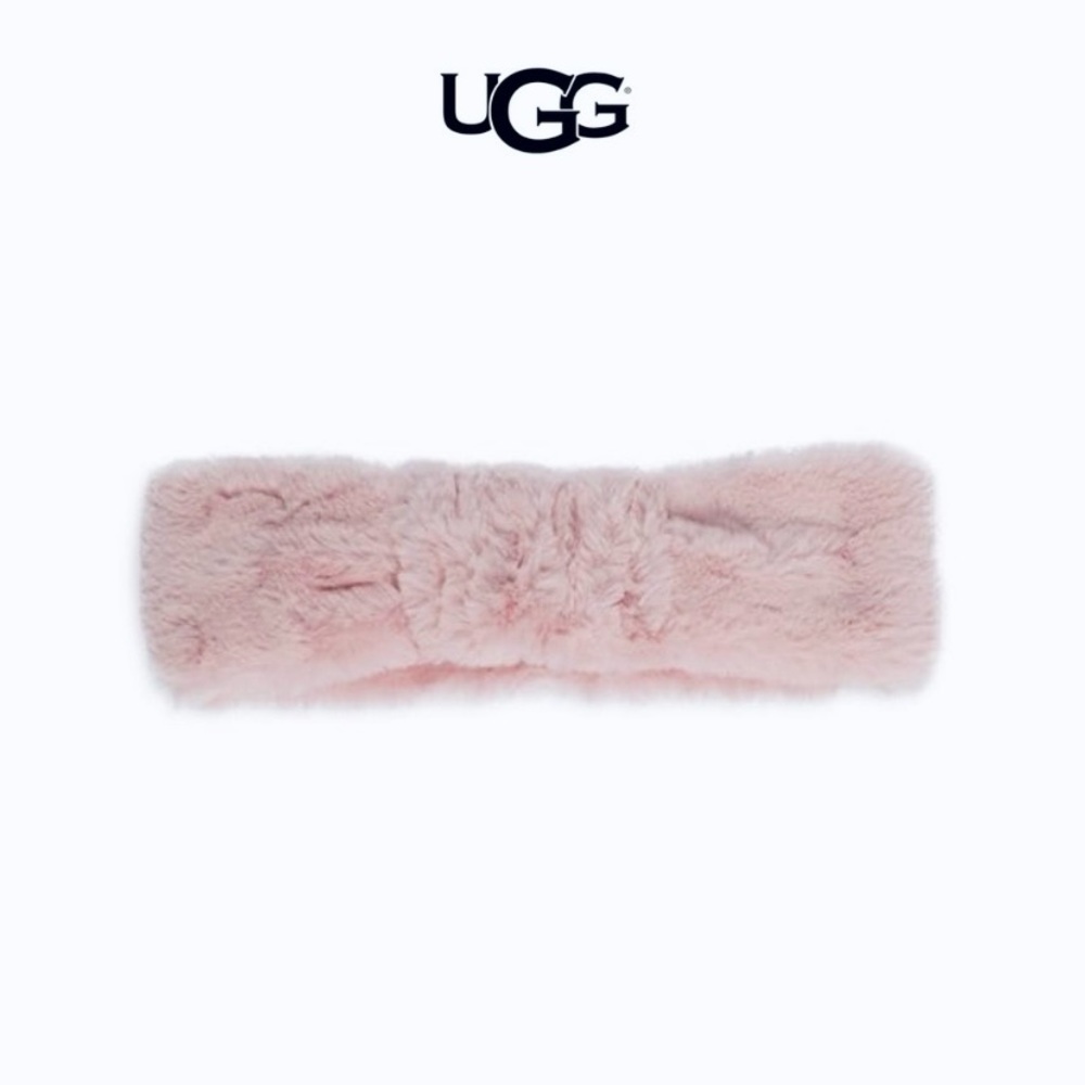UGG Women’s Pink Faux Fur Headband NWT